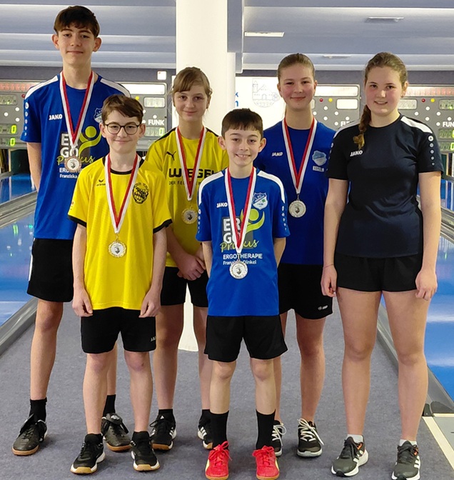 von links: Noah Seidelmann, Fabian Ruhl, Sarah Gunnermann, Nico Seidelmann, Lia Seufert, Emilia Graf